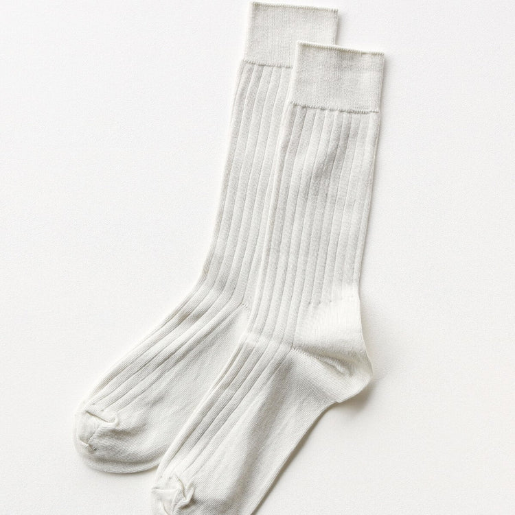 Lucky Socks / Light Rib Socks vol.1 IVORY