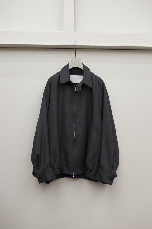 nonnotte Draping Big Yoke Raglan Drizzler Jacket N-26A-057 Charcoal Top