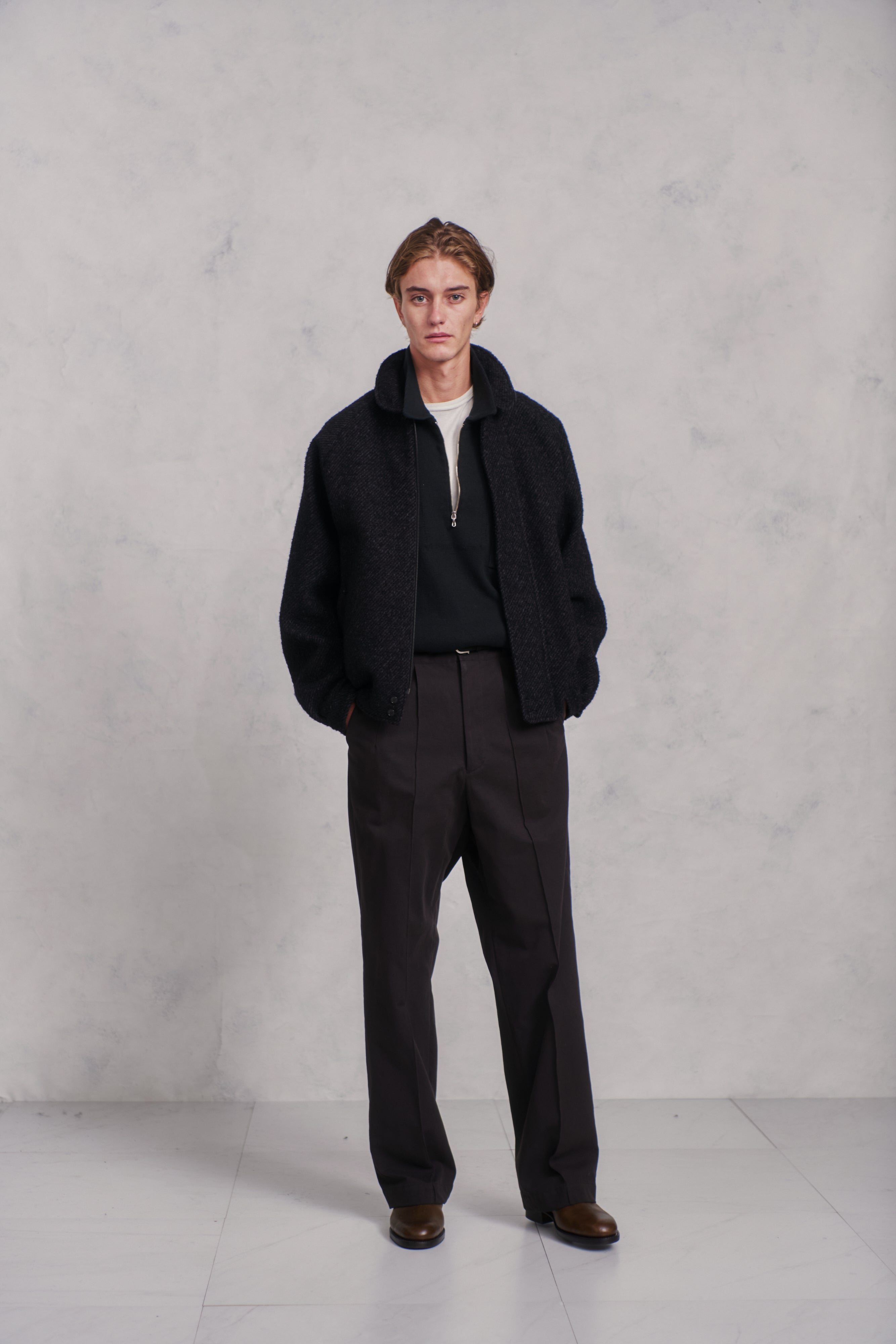 OLD JOE BRAND FRONT TUCK ARMY TROUSER BLACK – CASDAY / キャスデイ