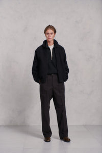 OLD JOE BRAND   FRONT TUCK ARMY TROUSER BLACK