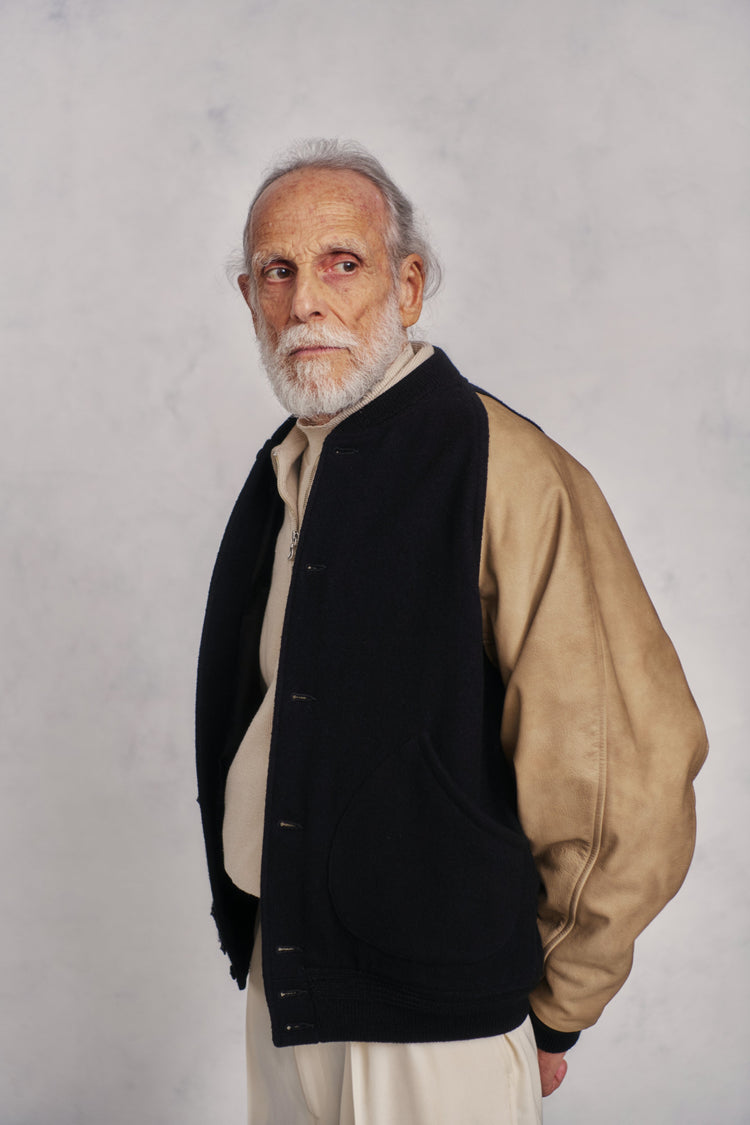 OLD JOE BRAND BUTTON-FRONT CAMPBELL JACKET ONYX*DUNE
