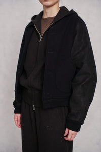 OLD JOE BRAND BUTTON-FRONT CAMPBELL JACKET ONYX*DUNE