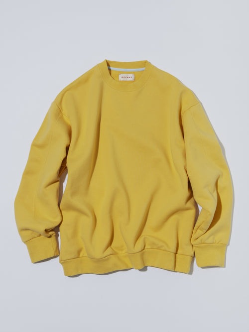 MEYAME SWITCHING PATTERN SWEAT (BRUSHED LINING) MEY-2505 YELLOW