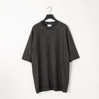 KANEMASA PHIL / 36G Low Twist Garment Dye S/S Tee CHARCOAL PIGMENT
