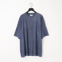KANEMASA PHIL / 36G Low Twist Garment Dye S/S Tee NAVY PIGMENT