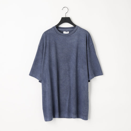 KANEMASA PHIL / 36G Low Twist Garment Dye S/S Tee NAVY PIGMENT