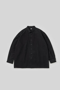 THE DAY BRUSHED COTTON SHIRT BLACK