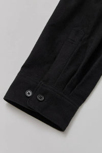 THE DAY BRUSHED COTTON SHIRT BLACK