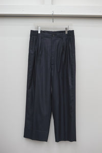 nonnotte Draping Five-Tuck Wide Trousers N-26A-015 Velvet Navy