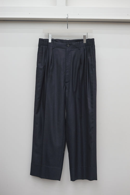 nonnotte Draping Five-Tuck Wide Trousers N-26A-015 Velvet Navy