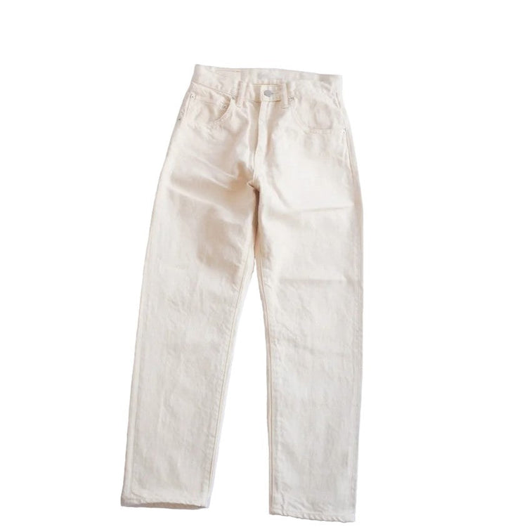HATSKI / Loose Tapered Washi Denim 22001-W Ecru