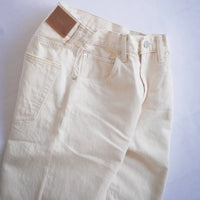 HATSKI / Loose Tapered Washi Denim 22001-W Ecru