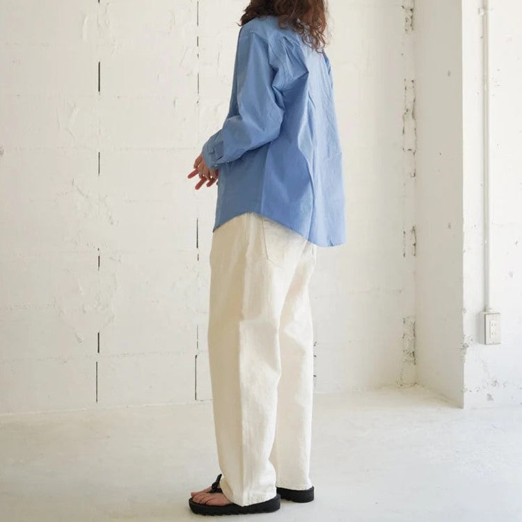 HATSKI / Loose Tapered Washi Denim 22001-W Ecru