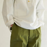 HATSKI / Pullover Work Shirt HTK-24030 WHITE
