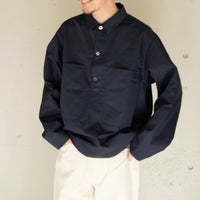 HATSKI / Pullover Work Shirt HTK-24030 NAVY