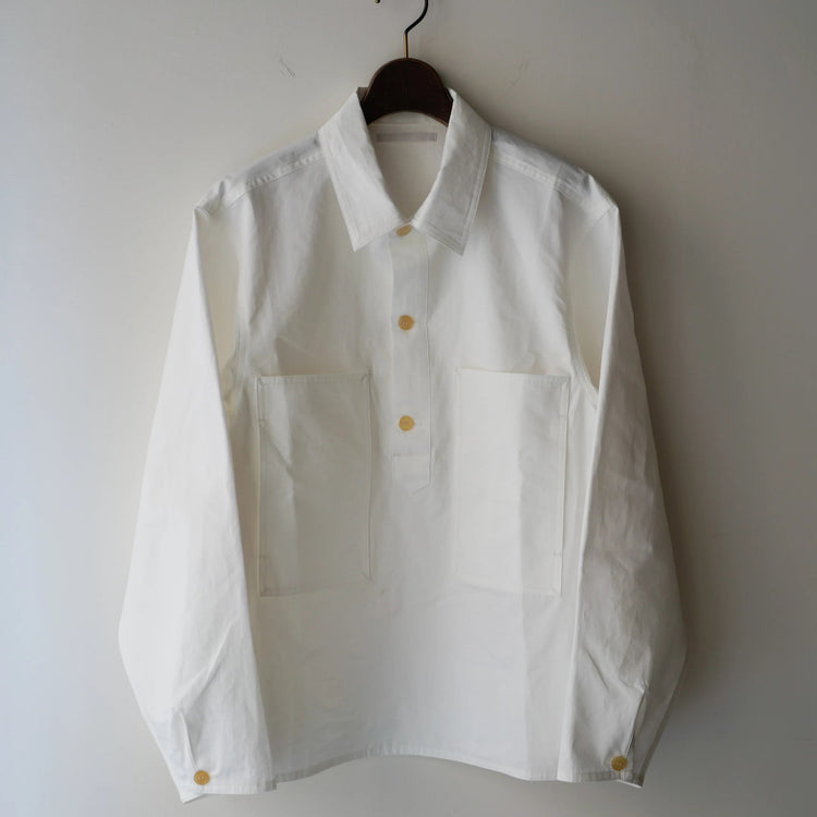 HATSKI / Pullover Work Shirt HTK-24030 WHITE