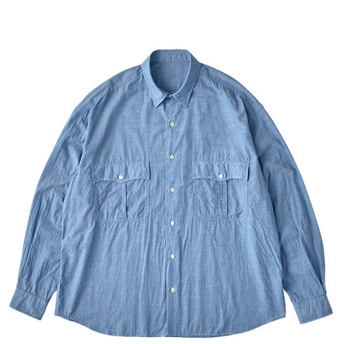PORTER CLASSIC / ROLL UP CHAMBRAY SHIRT