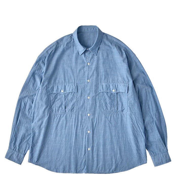 PORTER CLASSIC / ROLL UP CHAMBRAY SHIRT