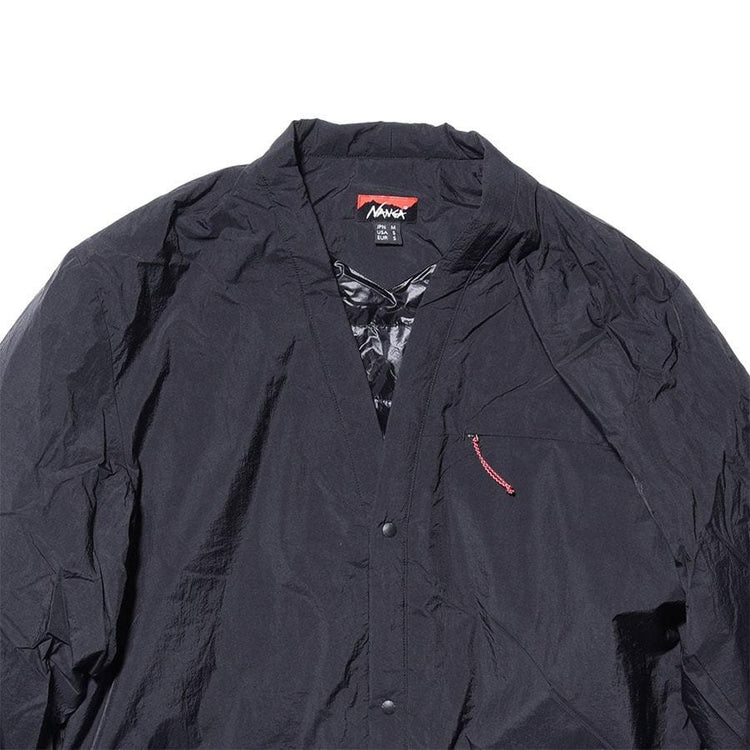 NANGA /NO COLLAR SOFT DOWN COAT(UNISEX)/ノーカラーソフトダウンコート BLACK