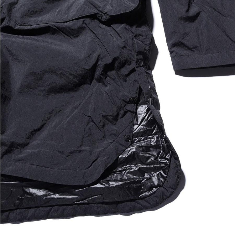 NANGA /NO COLLAR SOFT DOWN COAT(UNISEX)/ノーカラーソフトダウンコート BLACK