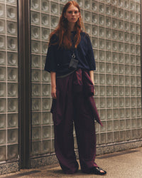 THE SHINZONE / HALF SLEEVE SMART TEE NAVY