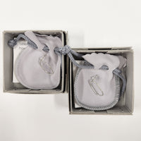 tiinei / 標本ピアス　シルバー楕円（片耳）