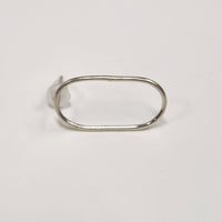 tiinei / 標本ピアス　シルバー楕円（片耳）