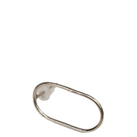 tiinei / 標本ピアス　シルバー楕円（片耳）