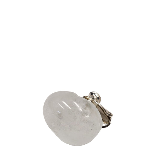 tiinei / 標本イヤリングガラス　-丸-（片耳） にごりライトグリーン