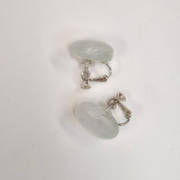 tiinei / 標本イヤリングガラス　-丸-（片耳） にごりライトグリーン