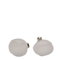 tiinei / 標本イヤリングガラス　-丸-（片耳） にごりホワイト