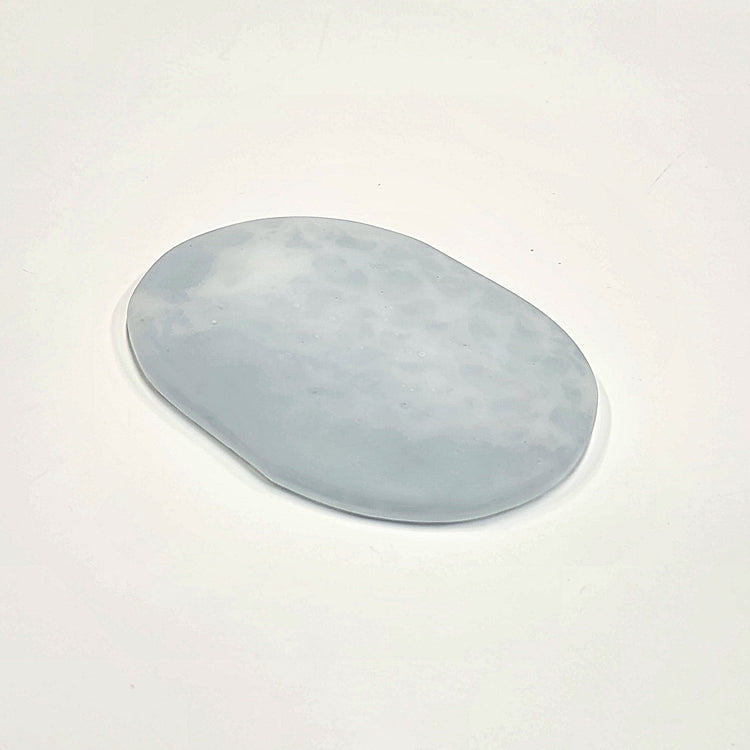 tiinei / オーバルプレート 大 にごりライトブルー
