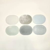 tiinei / オーバルプレート 大 にごりライトブルー