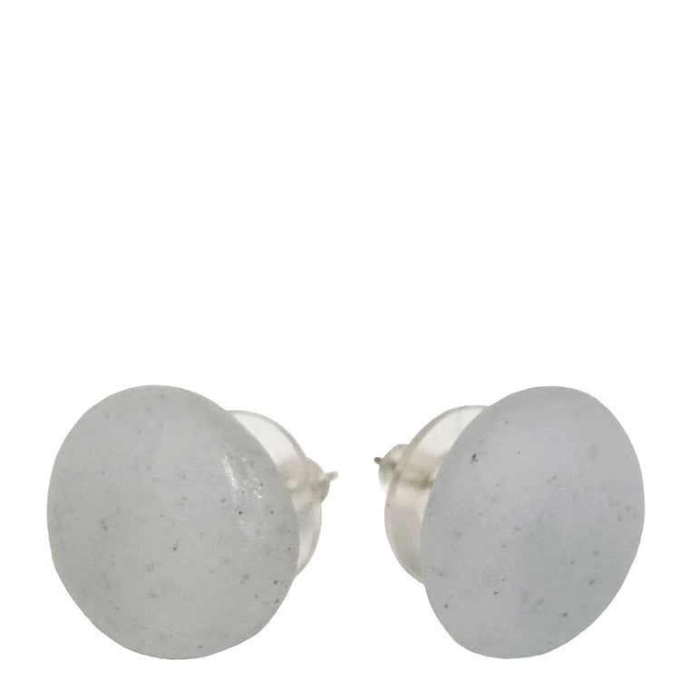 tiinei / 標本箱ピアスガラス・丸 ソフトグレー