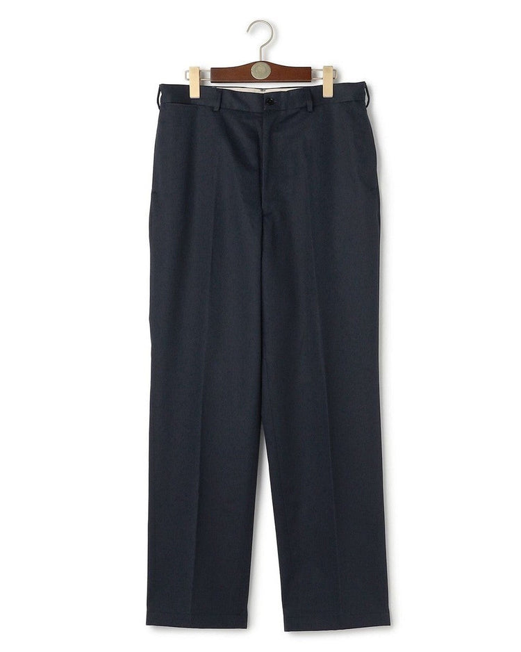 J.PRESS ORIGINALS SHIOTA Slight Twist Chino Piped Stem 1 tuck Japan Made NAVY