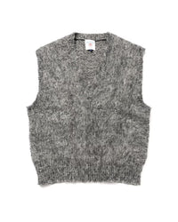 J.PRESS ORIGINALS Shaggy Dog V-Neck Vest Japan Made KROALW0052 GRAY