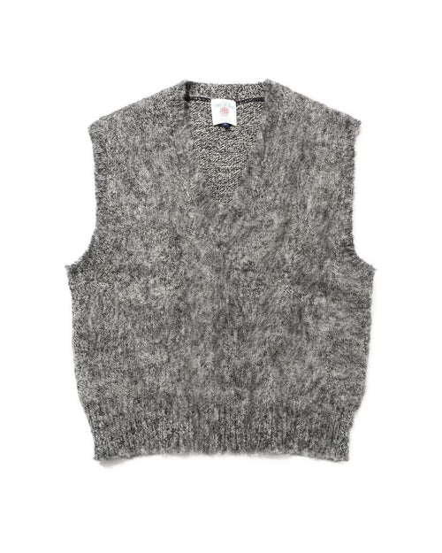 J.PRESS ORIGINALS Shaggy Dog V-Neck Vest Japan Made KROALW0052 GRAY
