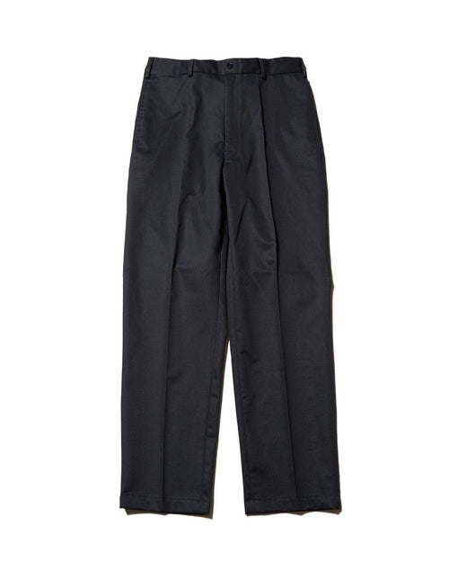 J.PRESS ORIGINALS SHIOTA Slight Twist Chino Piped Stem 1 tuck Japan Made NAVY