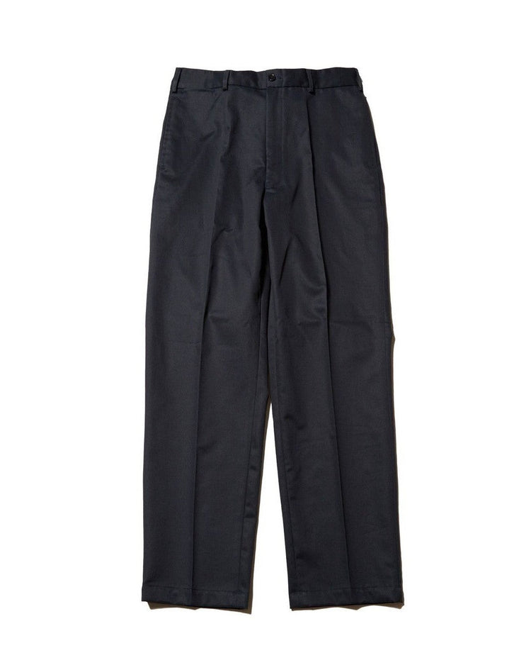 J.PRESS ORIGINALS SHIOTA Slight Twist Chino Piped Stem 1 tuck Japan Made NAVY