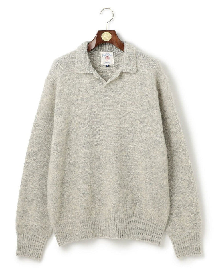 J.PRESS ORIGINALS Shaggy Dog Sweater Skipper Polo Japan Made