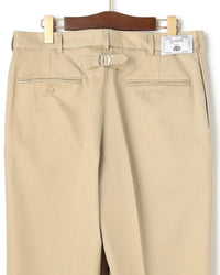 J.PRESS ORIGINALS SHIOTA Slight Twist Chino Piped Stem 1 tuck   Japan Made BEIGE