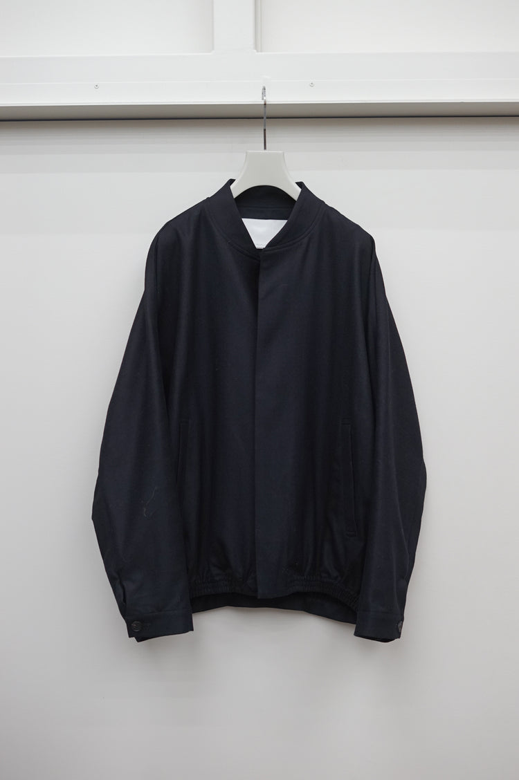nonnotte Draping Bias Sleeve Blouson N-26A-055 Velvet Navy