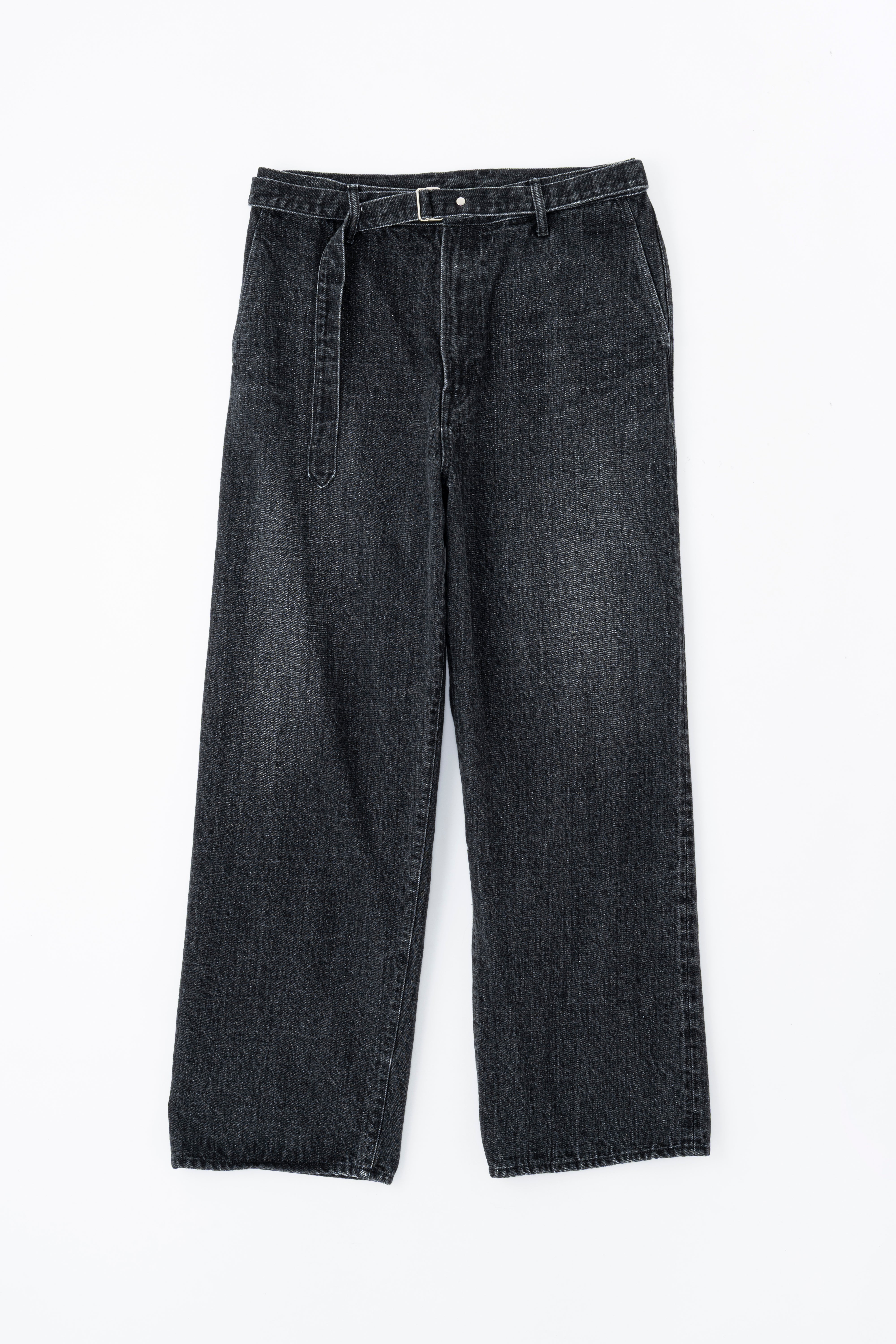パンツ YOKO SAKAMOTO WORK TROUSERS FADE BLACK M YOKO SAKAMOTO BELTED TROUSERS FADE BLACK – CASDAY / キャスデイ
